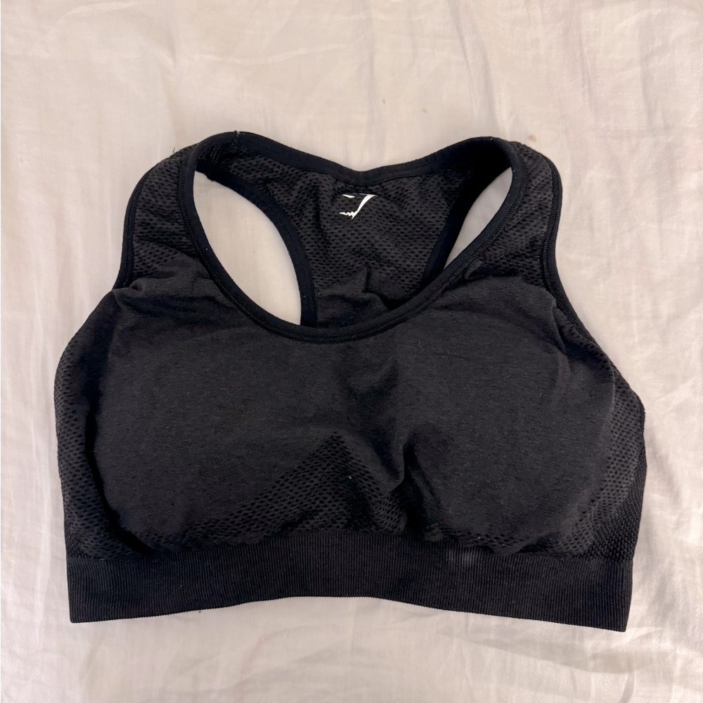 Gymshark Black sports bra Large